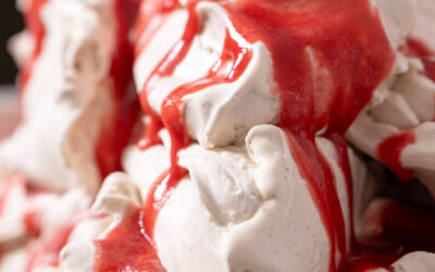 Βανίλια Μαδαγασκάρης Fernoir με ripple φράουλα & balsamico