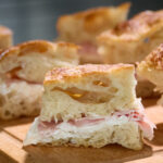 Open Crumb Focaccia με Mortadella Bologna & Burrata di Bufala